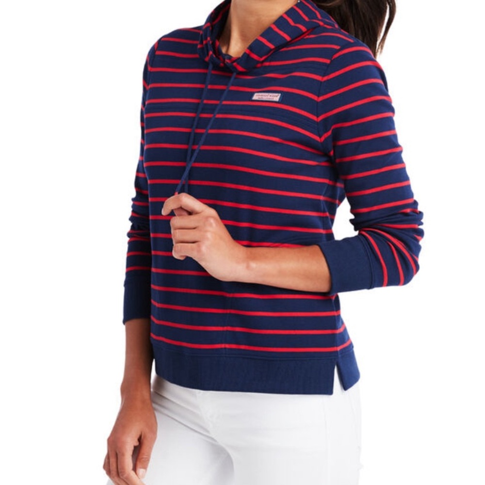 Vineyard Vines Break Stripe Shep Shirt Hoodie, size XS